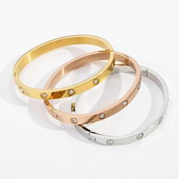 carter Couple Bracelet Bracelet Band Diamond Titanium Steel Rose Gold Bracelet Girl Accessories