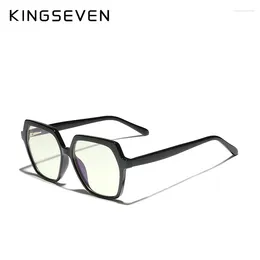 Sunglasses KINGSEVEN Women's Anti Blue Ray Light Blocking Glasses UV400 Clear Lens Optical Spectacle Frame Radiation Protection