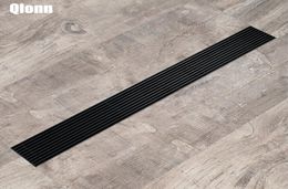 300600mm Bathroom Floor Drains Blackned Grates Waste Linear Tile Insert Deodorization Type Long Drainer Shower Drain 304 Stainles5560914