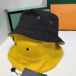 Fashion Letter Design Bucket Hat For Men's Women's Foldable Caps Black Fisherman Beach Sun Visor wide brim hats Folding 2619