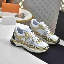 Top quality Designer C Running Shoes Luxury Skate Sneakers Woman Cclies Trainers Women Lace-Up Breathable Spring 347