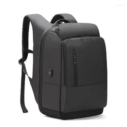 Backpack Waterproof Business Laptop Men 15.6 Inch Large Aeroplane Travel Fashion School Bag USB Charging Male Mochila