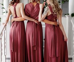 ROSEWOOD Floor Length LONG Maxi Infinity Dress Convertible Formal Wrap Sexy Bridesmaid Dress Evening Dress Wedding Cocktail240305