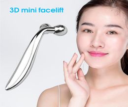 3D Roller Massager 360 Rotate Silver Thin Face Full Body Shape Massager Lifting Wrinkle Remover Facial Massage Relaxation Tool2728366