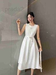 Basic & Casual Dresses Designer 24 Summer New Gentle and Exquisite Luxury Sleeveless Fresh and Fashionable Age Reducing Slimming and Waist Reducing Dress E8OH