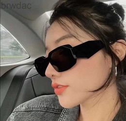 Sunglasses Rectangle Symbole sunglasses PR 17WSF 10ZS designer for women sun glasses men womens luxury Pink black Marble Yellow Classic Eyeglasses MC 240305