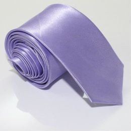 Fashion Men Women lilac Skinny Solid Color Plain Satin Polyester silk Tie Necktie Neck Ties 20 colors 5cmx145cm328I