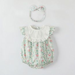 여름 여자 녹색 장난 꾸러기 아기 신생아 신생아 새로 태어난 장미 의상 바지의 옷 jumpsuit chids kids good bodysuit n3zg#