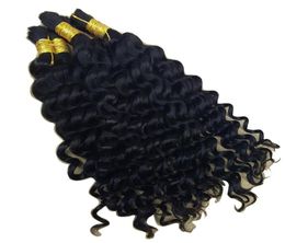 Deep Curly Wave Human Hair Bulk For Braiding Afro No Attachment Crochet Braids7593990