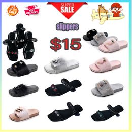 Designer Casual Platform anti-collision headband Slides Slippers Men Woman wear resistant anti Leather soles sandals Flat Summer Beach Slipper Size 36-41