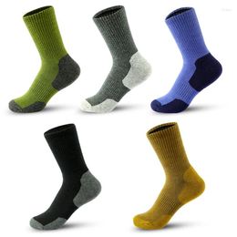 Men's Socks 5 Pairs Sport Cotton Compression Deodorant Muscle Exercise Rope Skipping Outdoor Fitness Bike Basketball Travel