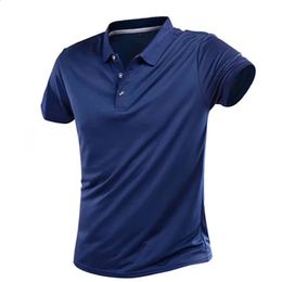 Mens Polo Shirts Summer Quick Dry Short Sleeve Jerseys Polo Short Shirts Male Cotton Polyester Camisa Masculina Blusas Tops 240304