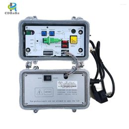 Fibre Optic Equipment FTTH Optical Receiver High Hfc 2 Ways Output With AGC CATV Digital Analogue Signal Receiving Outdoor Cable TV Node