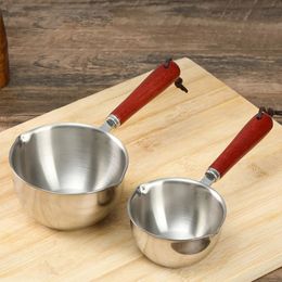 Stainless Steel Milk Pot Frying Pan Kitchen Oil Pan Boiled Eggs Chocolate Milk Pot Household Multipurpose Pot 240304