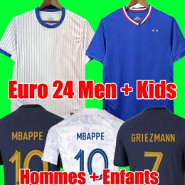 24 25 Euro Cup French Home Jersey MBAPPE Soccer Jerseys DEMBELE COMAN SALIBA KANTE Maillot De Foot Equipe Maillots GRIEZMANN Kids Kit Men Player Football Shirt 663