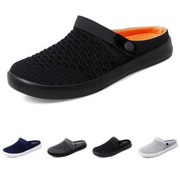 Slippers for Men Women Solid Colour Hots Low Soft Black White Royal Blues Multi Walking Mens Womens Shoes Trainers GAI sport