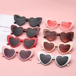 Sunglasses Heart Shaped Women Brand Designer Cat Eye Sun Glasses Female Cute Retro Love Ladies UV400 Eyewear