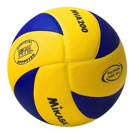 Brand Size 5 PU Soft Touch Volleyball Official Match MVA200 Volleyballs High Quality Indoor Training Volleyball Balls 240301