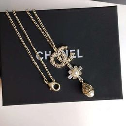 Designers Channeles New Product Pearl Water Diamond Personalized Temperament Light Luxury Style Necklace