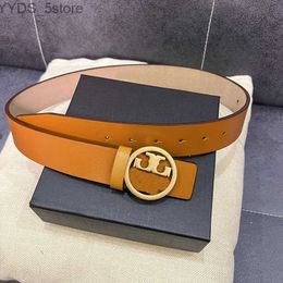 Belts quality leather golden bronze buckle designer cowhide belts luxury colors Carry CHD2308211 capsboys 240305