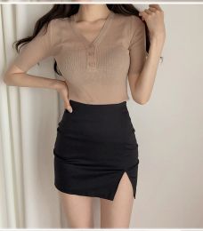 Skirt New Micro Mini Skirts 2020 Summer Sexy Girls Casual Package Hip Short Women Tight Office Party Female Black