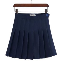 Dresses Merry Pretty New Fashion Women Skirt High Waisted Solid Mini Skirts Womens Black Pink Bottoms Pleated Skirt Zipper Saia Preta