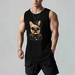 Men's Tank Tops Men Sportswear Casual Fashion Printed Gym Sleeveless T Shirt Fitness Sport Summer Quick-drying Vest Clothing