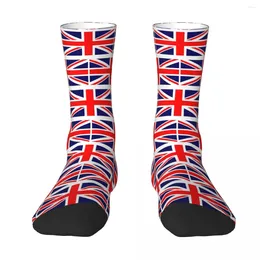 Men's Socks British War Union National Flag Male Mens Women Autumn Stockings Hip Hop