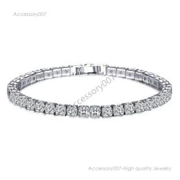 designer jewelry braceletFashion Chain Tennis Women Diamond Jewelry Sier Rose Gold Bracelets Party Gift Jewelry