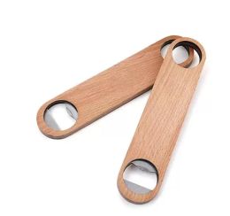 clephan Big Wood Handle Bartender Openers Wine Beer Soda Glass Cap Bottle Opener Kitchen Bar Tools Factory Wholesale