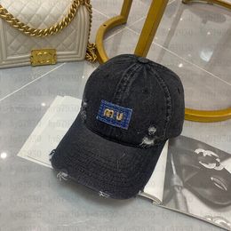 Fashion baseball cap designer Beanie cap Luxury denim cap with large visor visor