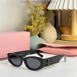 miumius sunglasses ladies designer s womens oval frame glasses hot selling property Metal legs miu letter design eyeglasses square shades 7K43