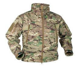 Winter Military Fleece Jacket Men Soft shell Tactical Waterproof Army Camouflage Coat Airsoft Clothing Multicam Windbreakers 211118181279