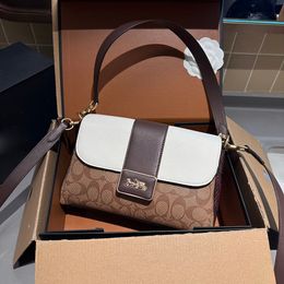 Neue Designer-Tasche aus luxuriösem Material, modische, vielseitige Handtasche, großes Fassungsvermögen, Retro-elegante, lässige Umhängetasche mit einer Schulter