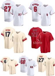 17 OHTANI 27 TROUT baseball JERSEYS yakuda local Cool Base Jersey dhgate Discount Design 66 GARCIA 6 RENDON 54 SUAREZ 65 QUIJADA Design sports wholesale