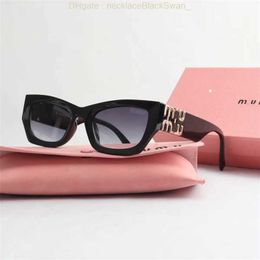 miui Fashion sunglasses designer oval frame luxury womens anti-radiation UV400 personality mens retro glasses plate high grade value QRV3