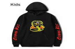 Autumn Kids Hoodie COBRA KAI Hoodies Sweatshirts Harajuku Hip Hop Hooded COBRA KAI boys girls Casual Popular Black pullovers X06014382995