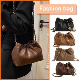 Evening Bags Women Crossbody Tote Bag PU Leather Pleatd Hobo Versatile Messenger Satchel Sling Girl Stylish Purse