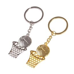 Keychains Creative Keychain Sports Gift Basketball Net Stadium Pendant School Memorial Gifts318d