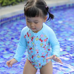 Swimwear Toddler Girls Swimsuit For Baby 024M Floral Swimwear Swimming Infant Beach Suit Cute Bikini Newborn Baby One Piece Bathing Suit