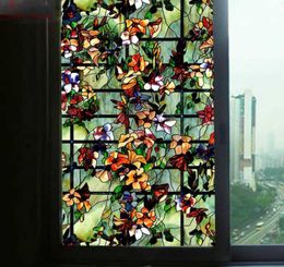 Saturna window film Glass stickers Static Cling Stained office Selfadhesive home foil decorative films 404550607080100cm T17222122