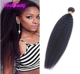 Indian Virgin Hair Natural Color Kinky Straight One Bundle Weaves Wefts Unprcessed Human Hair 828 Inch5591822