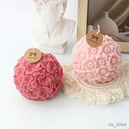 Candles Lily Flower Ball Candle Silicone Mould Butterfly Orchid sakura Cherry Blossom Chrysanthemum Ball Cake Chocolate Silicone Mould