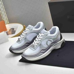 Top quality Designer C Running Shoes Luxury Skate Sneakers Woman Cclies Trainers Women Lace-Up Breathable Spring 4378