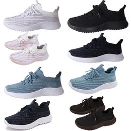 Women's casual shoes, spring and summer fly woven sports light soft sole casual shoes, breathable and comfortable mesh lightweight women's pink 40