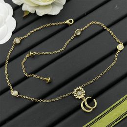 Bracelets Gold Designer Jewellery Fashion Necklace Long Letter Chains Necklaces for Men Women Golden Chain Jewlery Party