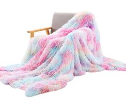 Fashion Coral Fleece Blanket Soft Blankets Casual Outdoor Travel Portable Shawl Personality Tie Dye Nap Sleep Shawls89272262188774