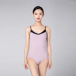 Stage Wear Women Ballet Leotard Gymnastics Costume Adult Splice Practise Dance High Quality Bodysuits Ballerina Swimsuit