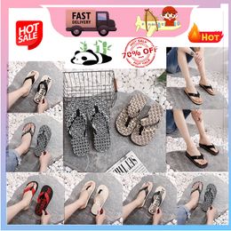 Designer Casual Platform slippers summer sliders men women rainbow slides sandals pink blue grey soft thick slipper cloud slide indoor GAI