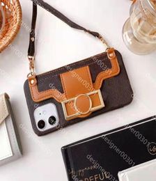 Fashion designer lanyard crossbody phone cases for iphone 13 13pro 13promax 12 12pro 12promax 11 11pro 11promax cover case XR X XS2559673